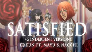 Satisfied Male Cover Hamilton Genderbend Animatic [upl. by Hasila]