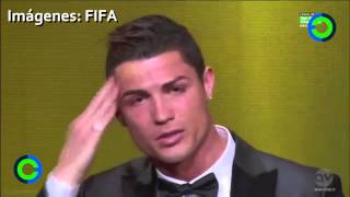 Las lágrimas de Cristiano Ronaldo al ganar el Balón de Oro 2013 [upl. by Relly311]