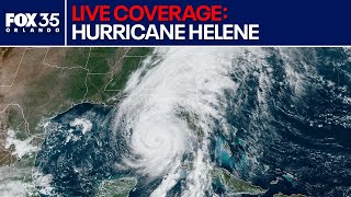 Tracking Hurricane Helene Live coverage as storm targets Florida [upl. by Tamarra]