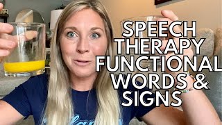 TEACHING FUNCTIONAL WORDS amp SIGNS THROUGH REQUESTING At Home Speedy Speech Therapy For Late Talkers [upl. by Noli831]