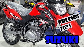 Suzuki Precios de Motos 2024 Full 👉 Papeles Nobajan 😱 [upl. by Bodrogi497]