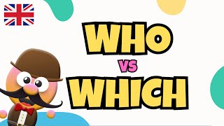 WHO vs WHICH  INGLÉS PARA NIÑOS CON MRPEA  ENGLISH FOR KIDS [upl. by Sela]