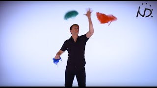 Tutorial How to get started at Juggling Three Scarves [upl. by Ytsirhc913]