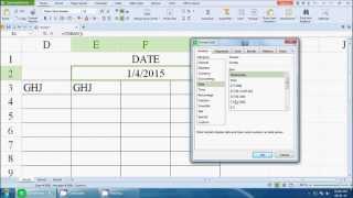 How to set automatic date change formula in excel sheet [upl. by Rednal878]