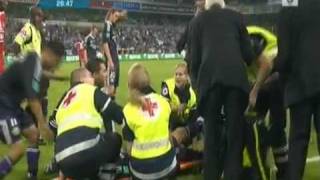 Marcin Wasilewski INJURED Anderlecht  Standard 300809 [upl. by Aldred278]