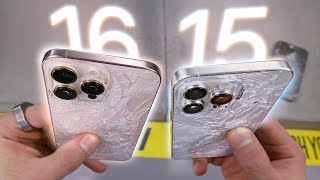 iPhone 16 Pro Max vs 15 Pro Max DROP Test 50 Tougher Glass [upl. by Pelagia105]