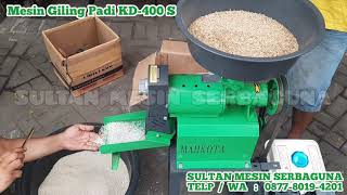 Mesin Giling Padi Mini dan Murah Mahkota KD400 S [upl. by Naiditch]