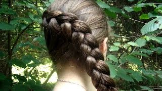 Katniss Braid Tutorial  Catching Fire Hairstyles  Hunger Games Hairstyles [upl. by Hermes]