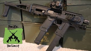 Micro RONI Gen 4 Glock Upgrade SBRCarbine Conversion  Desktop Review [upl. by Lorelle527]