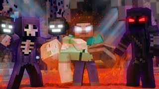 The Ultimate quotHEROBRINE LIFEquot Part 1  Minecraft Animation [upl. by Cade]