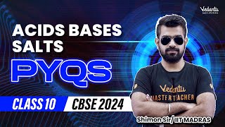 Acid Bases Salts PYQs  Class 10 Chemistry  CBSE 2024 🔥 Shimon Sir [upl. by Akimahs]