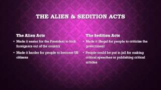 The Alien and Sedition Acts [upl. by Kaya]