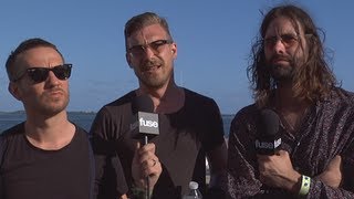 Miike Snow on Huge Synthesizer New Album  Ultra Music Festival 2012 [upl. by Obola]