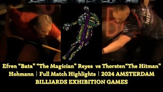 Efren Reyes vs Thorsten Hohmann Full Match Highlights 2024 AMSTERDAM BILLIARDS EXHIBITION GAMES [upl. by Berkley]