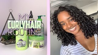 My Curly Hair Routine Garnier Fructis  CherishSabrina [upl. by Prisca309]