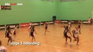 Netball Game Essential Defending Skills [upl. by Nylzzaj]