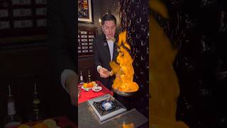 Have you ever seen TABLESIDE FLAMING CHERRIES JUBILEE dessert lasvegas [upl. by Ruffo]