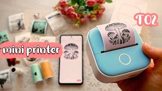 🍄Phomemo T02 Mini Thermal Printer  Unboxing and Review  inkless pocket printer [upl. by Worsham]