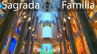 Sagrada Familia inside 2022  Video 4k [upl. by Gardiner]