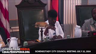 Schenectady City Council Meeting July 22 2024 [upl. by Eisac563]