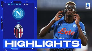 NapoliBologna 32  Osimhen back to scoring ways in Naples Goals amp Highlights  Serie A 202223 [upl. by Haughay]