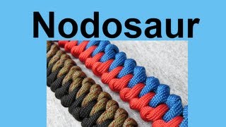 How to make a Nodosaur Paracord Bracelet Tutorial Paracord 101 [upl. by Ynavoeg589]