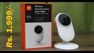 Mi Home Security Camera Basic 1080p Unboxing Installation and sample now in India for Rs 1999 [upl. by Silberman71]