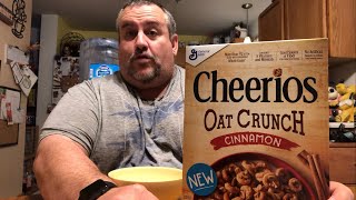 Cheerios Oat Crunch Cinnamon  New Cheerios Cereal 2018 [upl. by Dayir]