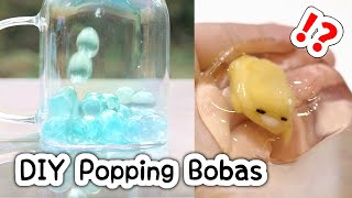 DIY Popping Bobas at home its my birthday today 🥳 sanrio pokemon [upl. by Odlonra625]