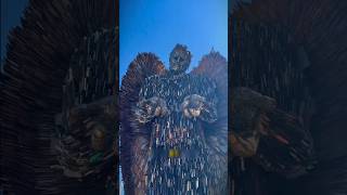 Sculpture Made of 100000 knives  Knife Angel  facts trending [upl. by Enrobso]