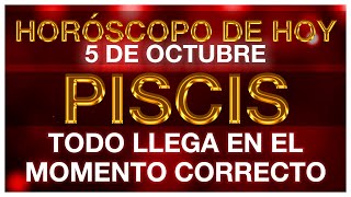 PISCIS HOY  MIRA QUE VIENE 🤑💸🤩  HORÓSCOPO DE HOY PISCIS TAROT  5 DE OCTUBRE 2024 [upl. by Trix]