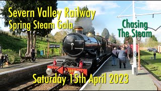 Severn Valley Railway Spring Steam Gala Saturday 15th April 2023 [upl. by Hassett]