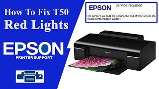 Epson T50 Resetter  What is Service Required January 2024 [upl. by Nolahc]