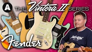 Fender Vintera II Guitars  Lets Take A Look At The Whole Range [upl. by Nauqyt]