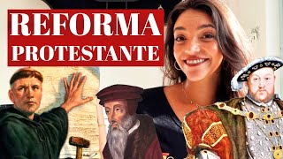 RESUMO REFORMA PROTESTANTE Luteranismo Calvinismo Anglicanismo e Contrarreforma Débora Aladim [upl. by Season436]