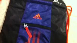 Adidas String BagSoccer Shorts Unboxing and Review [upl. by Ttam]