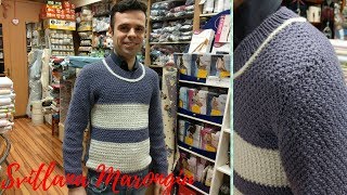 Tutorial Ferri Parte 24  Maglione da uomo ai ferri [upl. by Nils]