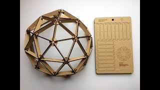 Building Our Laser Cut Geodesic Dome Kit [upl. by Levinson]