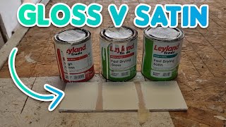 Gloss Vs Satin Paint [upl. by Reifel]