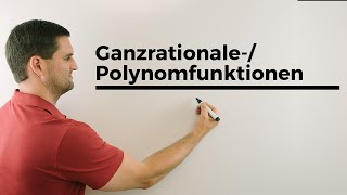 GanzrationalePolynomfunktionen Grundlagen Koeffizienten Absolutglied Exponent Grad [upl. by Lanuk799]