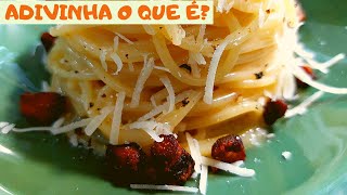 CARBONARA VEGETARIANO 🍝 COM “BACON” DE COGUMELO [upl. by Sunda]