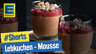 Lebkuchen Mousse Rezept  Einfaches Weihnachtsdessert im Glas Shorts [upl. by Ylen]