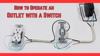 How to Wire a Circuit Where the Switch Controls the Power to an Outlet [upl. by Sutphin]