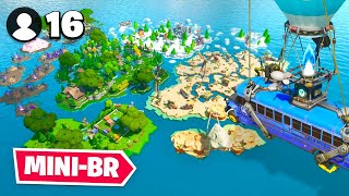 NEW 16 Player MINI BATTLE ROYALE Map In Fortnite Creative [upl. by Kiehl]