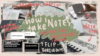 how i take notes  all the tips you need in one video [upl. by Thgiwed]