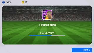 TRAINING PICKFORD TO MAX LEVEL iN PES 2021 MOBILE [upl. by Melak841]