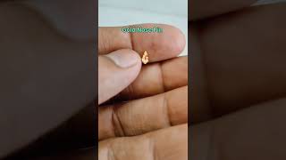 gold nose pin designs with weight and price 2024gold nose ring designs with price [upl. by Elpmet]