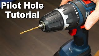 How To Drill A Pilot Hole [upl. by Ahsena]