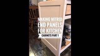 How to make Finished End Panels for Kitchen Cabinets Part 1 [upl. by Ardnaed]