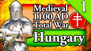 RISE OF HUNGARY Medieval Total War 1100 AD Hungary Campaign Gameplay 1 [upl. by Aihseuqal]